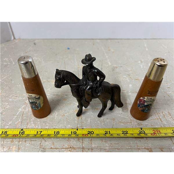 Vintage Royal Canadian Mounted Police Salt and Pepper