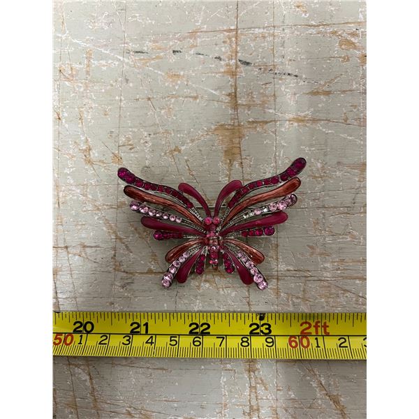 Large Butterfly, Brooch multicolored stones