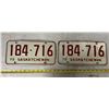 Image 1 : 1975 Pair Sask License Plates