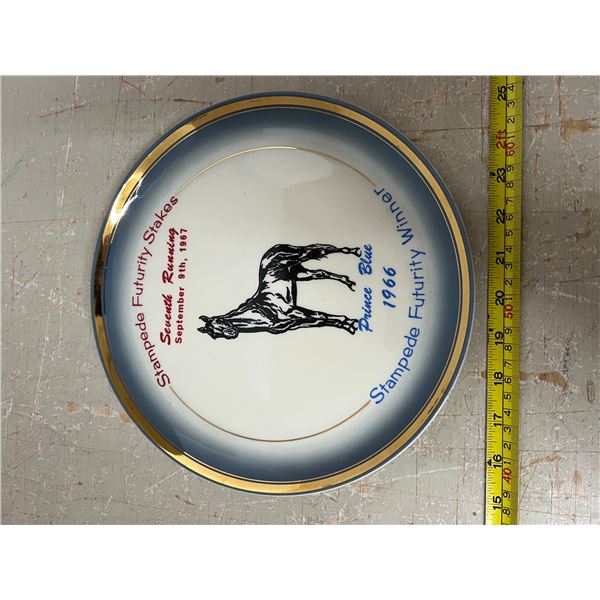 Prince Blue 1966 Stampede Futurity Winner Hyorcf 22k Gold Plate