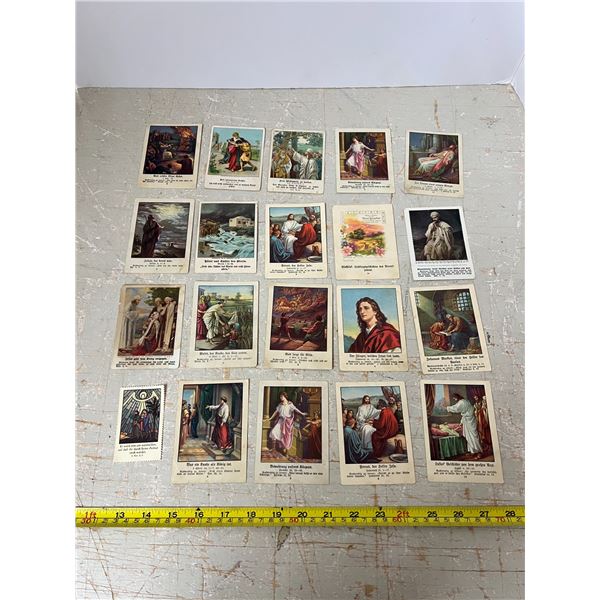 1923-24 (20) Vinatage Sunday School Picture Story Cards (Standard. Co)