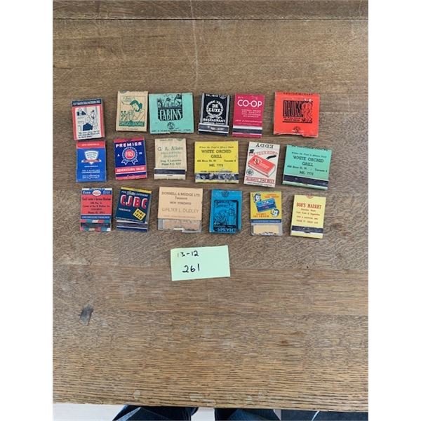 Vintage Match Books (Some Ontario)