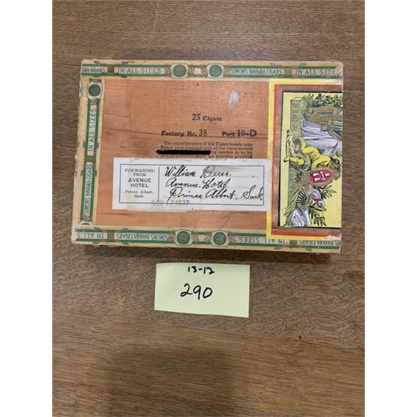 1937 Cigar box