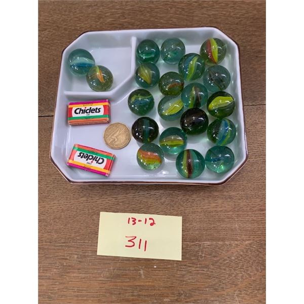 20 Large Cars Tees Marbles