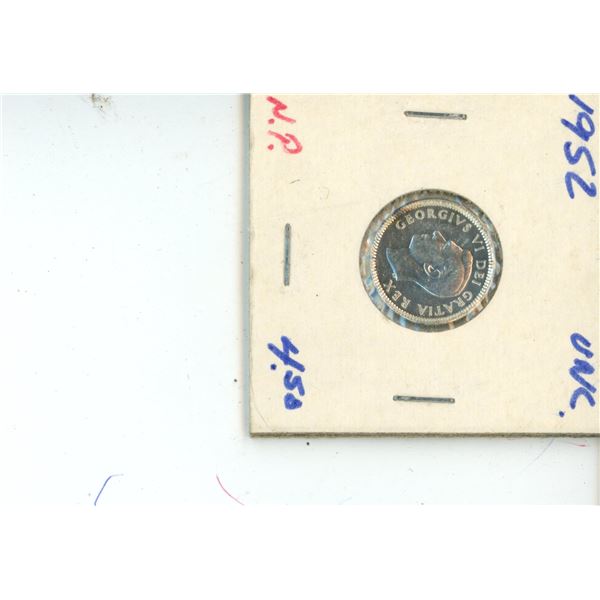 Vintage 1952 UNC. NP Canadian 5 Cent Coin