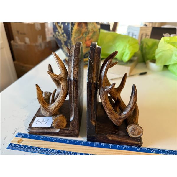 Antler bookends