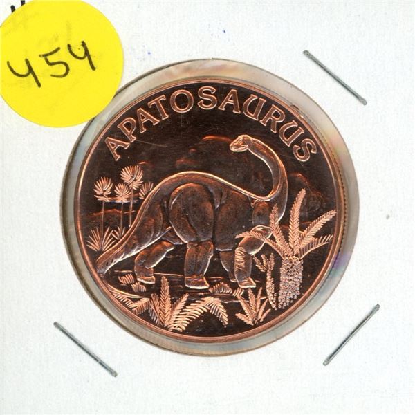 One A.V.D.P Ounce Copper .999 Fine.