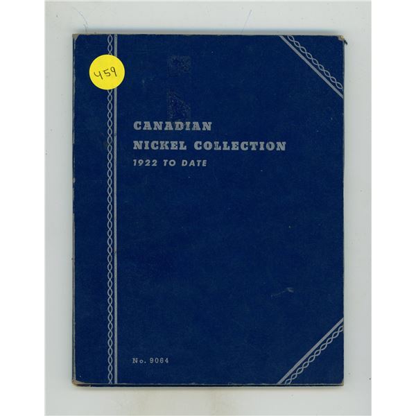 Canadian Nickel Collection 1922 To Date. (Total 46 Coins and 1925 Is Missing)