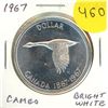 Image 1 : 1967 Canada Silver One Dollar Coin.