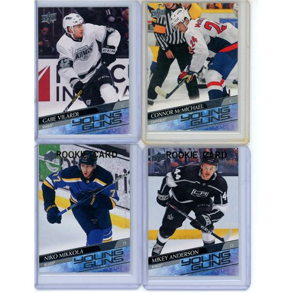 (4)  2020-21 Young Guns Hockey Cards