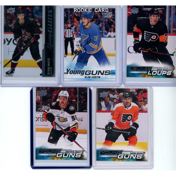 (5) Young Guns Hockey Cards 2019-2023