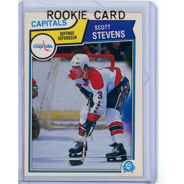 Scott Stevens 1983-84 OPC #376 Rookie Card