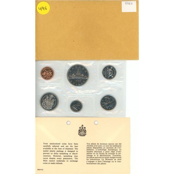 1969 Canada Uncirculated Coin Set.