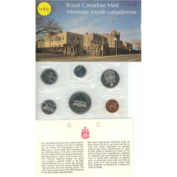 1973 Canada Uncirculated Coin Set.