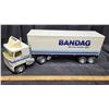 Image 3 : 22" Long Bandag Semi Truck and Trailer All Metal
