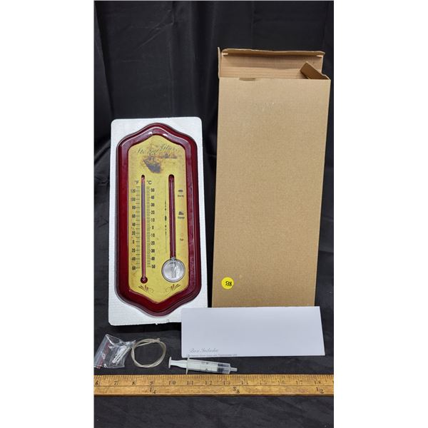 New in Box Thermoter W/ Barometer