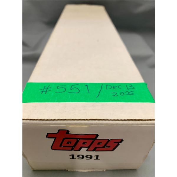 1991 topps baseball cards set- 792 cards-consigner states complete