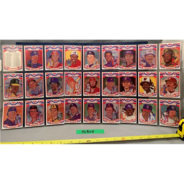 Donruss 1983 diamond kings set of 27  vintage baseball cards- consigner states complete