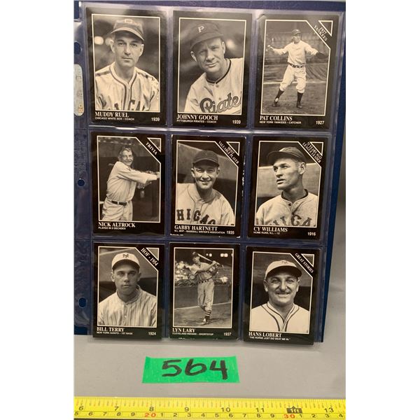 The sporting news Conlon collection of 9 baseball cards