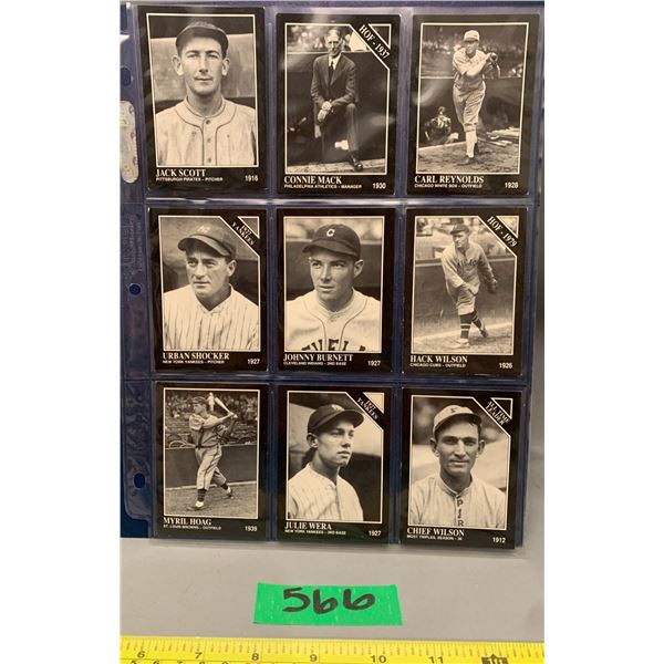 The sporting news Conlon collection of 9 baseball cards