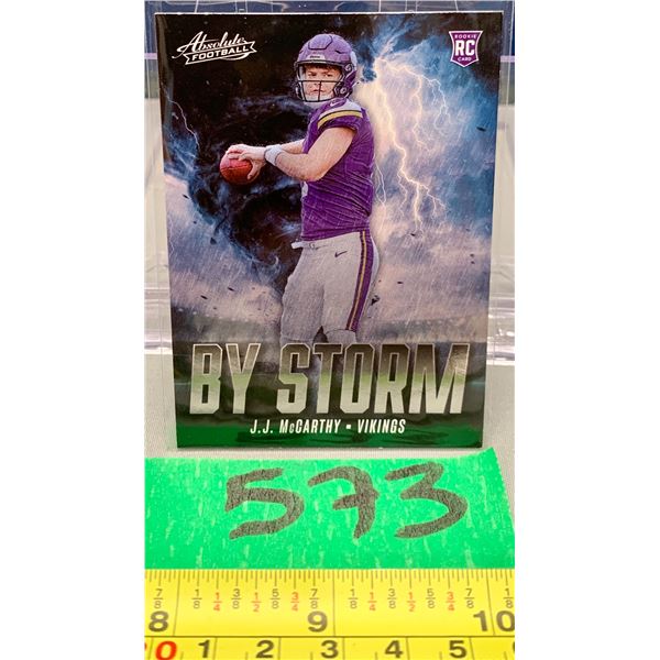 NFL star rookie JJ mccarthy vikings card