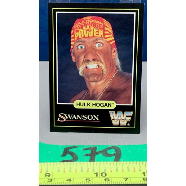 Rare hulk hogan WWf collector card- Rare