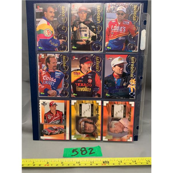 18 Nascar racing collector cards
