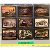Image 1 : 9 Vintage harley davidson cards