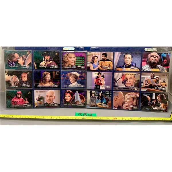 18 Star trek the next generation collector cards