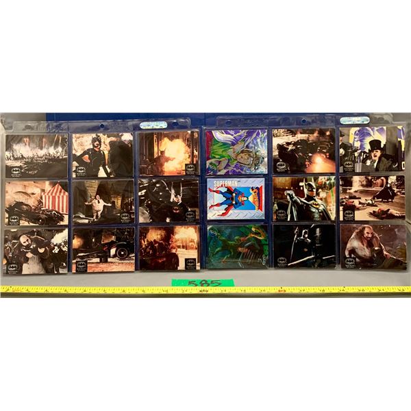 18 Rare batman and superman collector cards