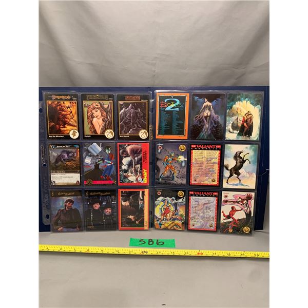 18 Rare popculture mixed set of collector cards