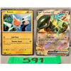 Image 1 : Pokemon cyclizar 2 card promo set- holo cards- authentic
