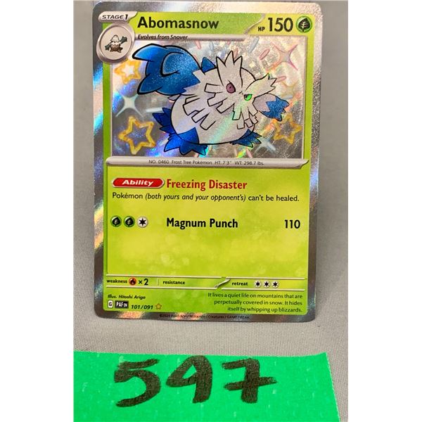 Pokemon abomasnow holo- rare- authentic