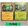 Image 1 : Pokemon bellibolt and ogerpon cosmos holo cards- authentic
