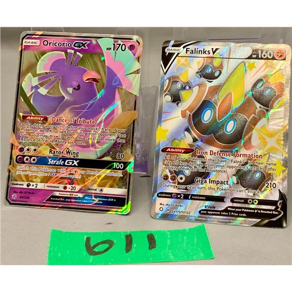 Pokemon cards- Oricorio gx holo and falinks holoo- rare- mint- authentic