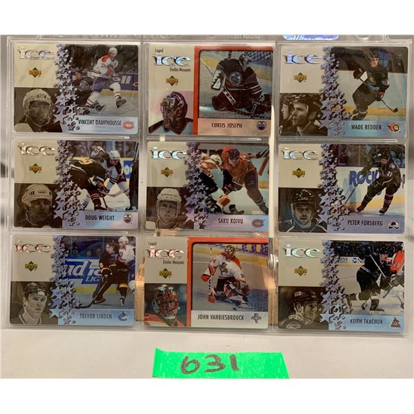 9 NHL upper deck mcdonalds ice hockey cards