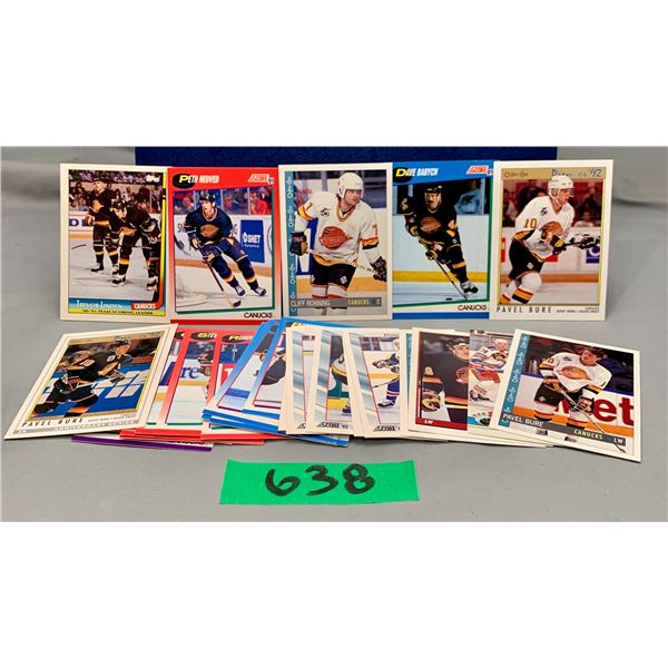 29 vancover conucks hockey cards