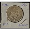 Image 1 : 1961 Canadian Silver 50 cent coin.