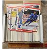 Image 1 : Battle of Quebec! Montreal Canadians and Quebec Nordiques hockey cards. 300 count box. Mixed Brands.