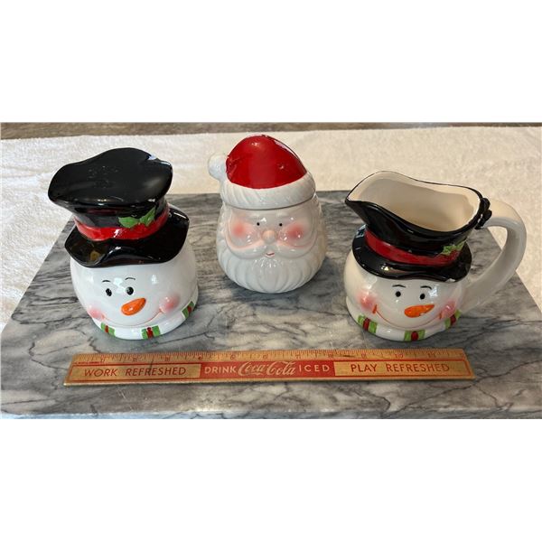 Christmas tableware decor