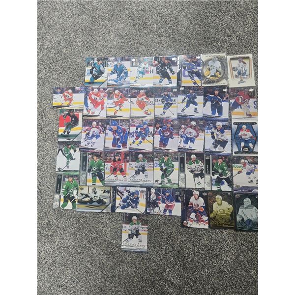 San Jose Sharks/Anaheim Ducks/St. Louis Blues/Dallas Stars/Young Gun Rookies Xmas Hockey Card Lot (4