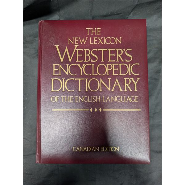Vintage Canadian "New Lexicon Websters Encyclopedic Dictionary Of the English Language" Canadian Edi