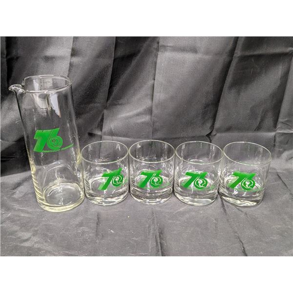 100 Dollar Dinner 76 Saskatchewan Rough Riders Glassware