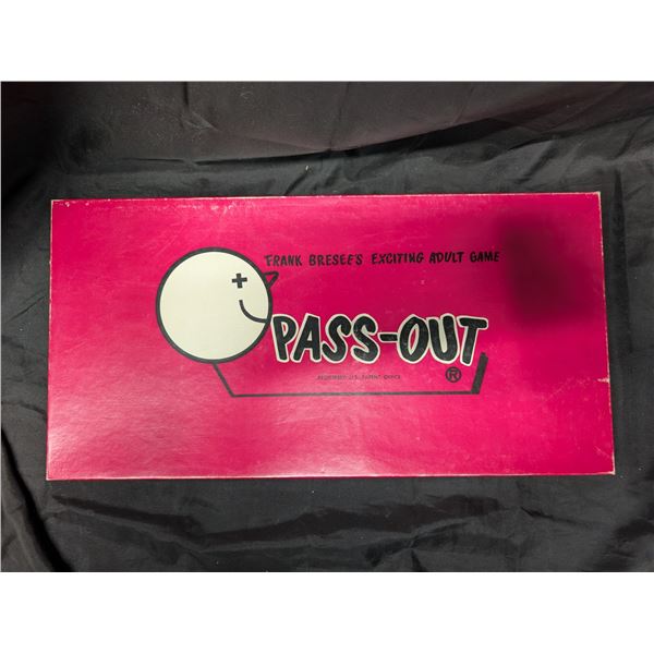 Vintage Adult Board Game 1971 "Pass-Out" Board Game