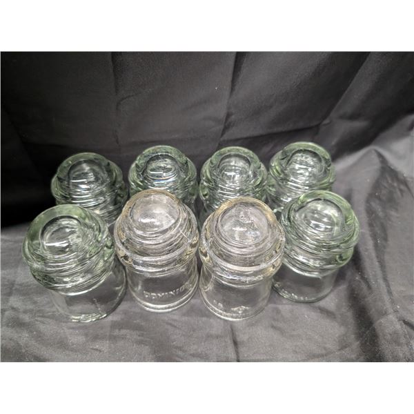 (8) Clear Insulators (Dominion 9, and etc.)