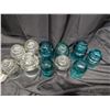 Image 6 : Lot of Clear, Blue, White CPR, and Brown Insulators (Many Chips on Multiple Insulators)