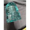 Image 7 : Lot of Clear, Blue, White CPR, and Brown Insulators (Many Chips on Multiple Insulators)