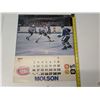 Image 2 : Vintage French Montreal Canadians Team Calendar (Hockey and Baseball Sponsored by Molson) Year 1982