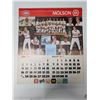 Image 6 : Vintage French Montreal Canadians Team Calendar (Hockey and Baseball Sponsored by Molson) Year 1985