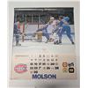 Image 3 : Vintage French Montreal Canadians Team Calendar (Hockey and Baseball Sponsored by Molson) Year 1981